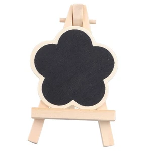˜Wood Chalkboard Rustic Vintage Double Sided Desktop Blackboard Sign For Home - Picture 1 of 23
