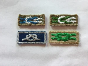 4 different Merit Silver Beaver Training Award Square Knots - Picture 1 of 1