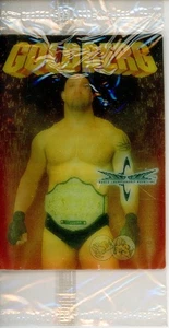1999 LITTLE CAESARS WCW GOLDBERG HOLO CARD IN CONFEZIONE ORIGINALE - Foto 1 di 2