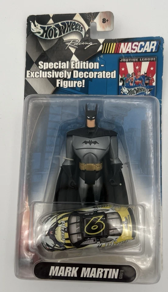 New 2004 Hot Wheels NASCAR Racing Mark Martin Batman Justice League - Image 1 of 3