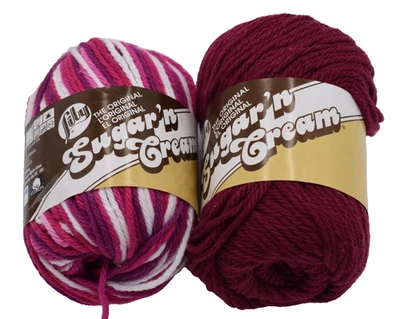 Hilo de algodón Sugar 'n Cream -- Wine & Love -- Mediano 4 Foto 1 de 4