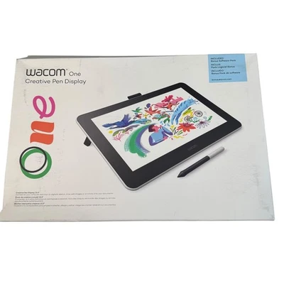 Wacom One Creative Pen Display 13.3 inch Digital Drawing Tablet *Tested* G72Q - Image 1 of 4