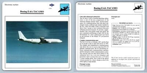 Boeing E-6A Tacamo - Electronic - Warplanes Collectors Club Card - Picture 1 of 1