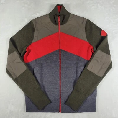 Brooks Brothers X Spyder Sweater Jacket Men's Large Multicolor Merino Wool Zip - Image 1 of 4