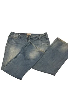 Lei Womens Felicia Low Rise Boot Jeans Medium Wash Cotton Denim Size 17 - Picture 1 of 5