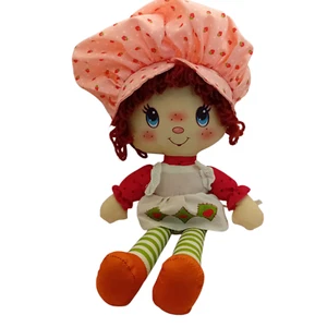2016 Vintage Style Strawberry Shortcake Plush Doll Stuffed Toy Plushie Kids 14" - Picture 1 of 14