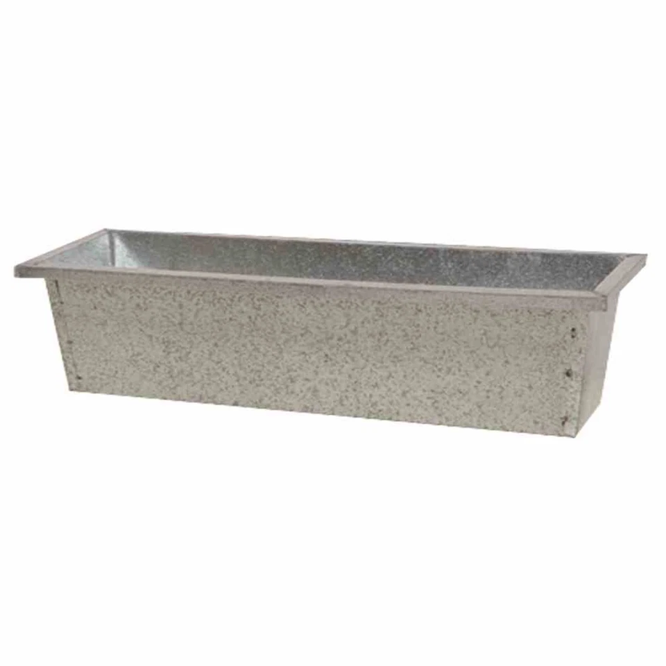 Blumenkasten silber 50x18,5x11,5 Blumenkübel Blumen Pflanzen Terrasse Garten TOP - Bild 1 von 1