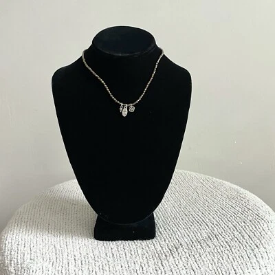 Gargantilla Brighton GOLDIE LOCKS Bronce Cuentas Collar Cruz Corazón Dijes Marrón Foto 1 de 4