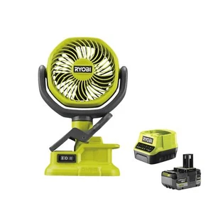 Ryobi RCF18-0 Fan Clamp Battery 18V ONE+ 300m3/h Kit 5.0 Ah - Picture 1 of 6