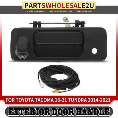 Manija del portón trasero con cámara de reversa para Toyota Tacoma 2016-2023 Tundra 14-21 Foto 1 de 4