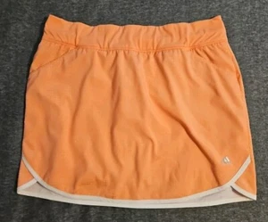 Adidas Womens M Pull On Elastic Waist Athletic Mini Skirt Skort Peach - Picture 1 of 8