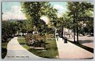 Detroit, Michigan MI - Grand Circus Park & Statue - Vintage Postcard - Posted