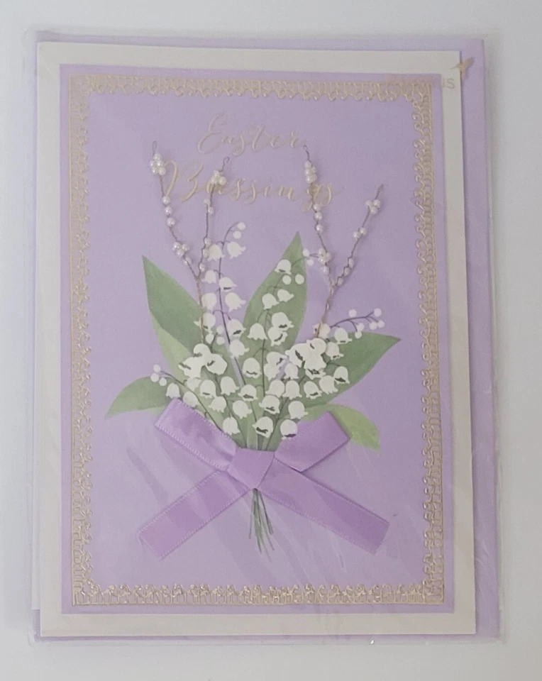 Easter Card Lilies of the Valley Papyrus - Image 1 of 1