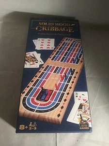 Solid Wood Deluxe Cribbage from Game Gallery Wooden Board Games - Picture 1 of 2