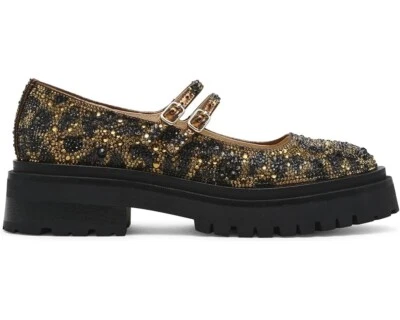 Zapatos Mary Jane Blue By Betsey Johnson Rico para mujer EE. UU. 8 marrón estrás RHS5048 Foto 1 de 4