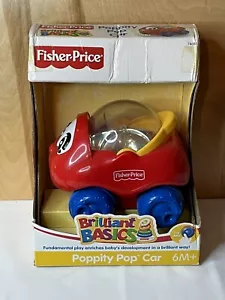Vintage 2003 Fisher Price Brilliant Basics Red Poppity Pop Car Toy #74093 New - Picture 1 of 10