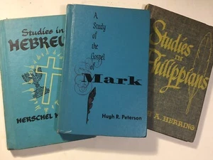 Christian books Lot of 3 Studies In Mark Hebrews Phillippians - Picture 1 of 2