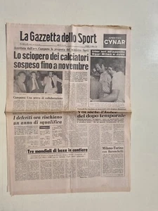 Gazzetta dello Sport 31 July 1975 Milan - Inter - Juventus - Baronchelli - Picture 1 of 1