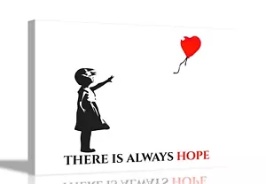 Quote There is Always Hope Banksy Prints for Living Room Wall Art Pictures Decor - Picture 1 of 49