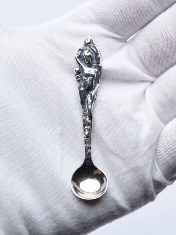 SOLID 925 Sterling silver Mini Spoon, Small spoon for baby/Sugar  and Salt spoon Cover