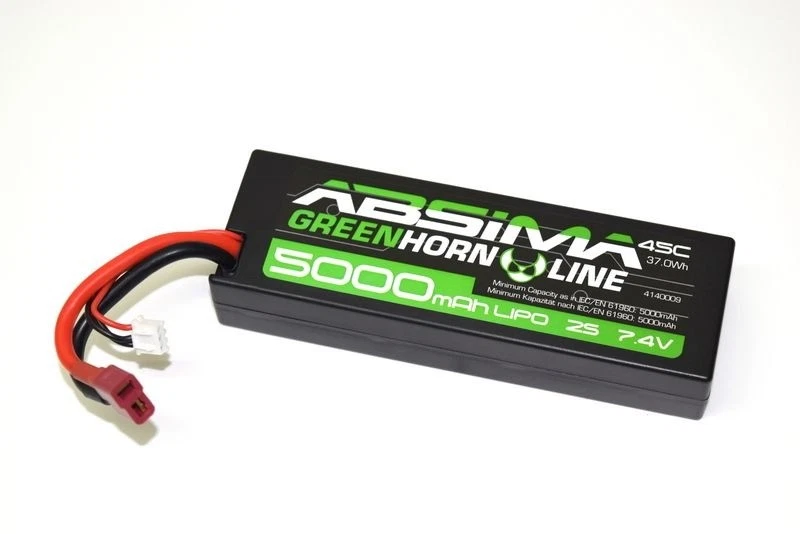 Absima LiPo Stick Pack 7,4V-45C 5000 Hardcase (T-Plug) #4140009 - Bild 1 von 1