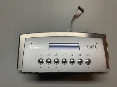 Gaggia Titanium Silver Touch Panel w. LCD display panel, Buttons Circuit Board - Image 1 of 2
