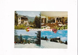 VTG. AUSTRIA HOTEL ALMRAUSCH PENSION GASTHOF 4 VIEW POST CARD WORLD STAMPS - Picture 1 of 2