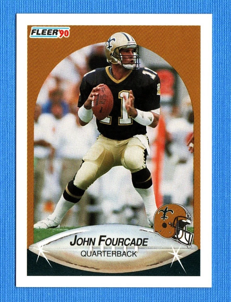 1990 Fleer #186 John Fourcade Saints - Image 1 of 1