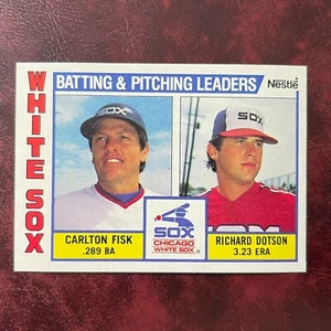 1984 Topps NESTLE Set CARLTON FISK WHITE SOX LEADERS Parallel #216 ** MINT ** - Picture 1 of 1