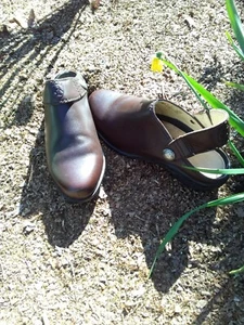 Ariat Sport Mule Clogs - Womens Size 7 US (37.5 EU) Brown Leather Slingback - Picture 1 of 9