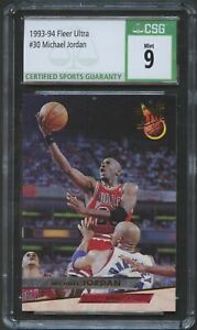 Michael Jordan Original Basketball Grade 9 Sports Trading Cards 
