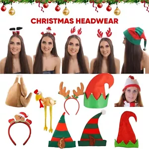 WEIHNACHTSMÜTZEN WEIHNACHTEN BÜRO PARTY FESTLICH KOSTÜM RENTIER GEWEIH WEIHNACHTSMANN ELFE - Bild 1 von 20