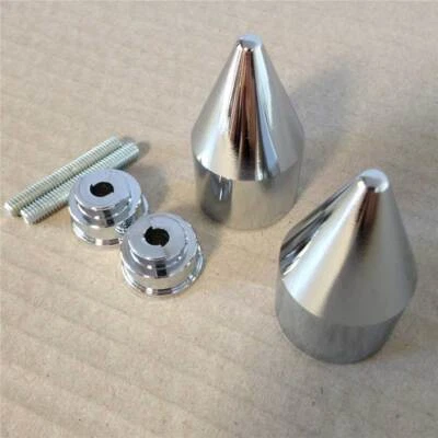Chrome Spike Bar Ends Weight Cover fit For 2001 2002-2013 Honda GoldWing GL1800 - image 1 of 4