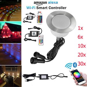WIFI BT RGB/RGB+Warmweiß Boden Einbaustrahler LED Leuchte Außenlampe Minispot