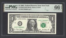 United States-Federal Reserve 1 Dollar 2001 Fr#1926-B (BG Block) UNC Grade 66