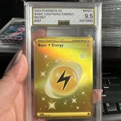 2023 Pokemon Svi En-scarlet & Violet Bsc Lightning Energy #257 Graded AGS 9.5 - Image 1 of 2