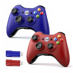 Wireless Controller for Xbox 360 / Slim / PC Gamepad 2.4G Dual Vibration NEW UK - Picture 1 of 1