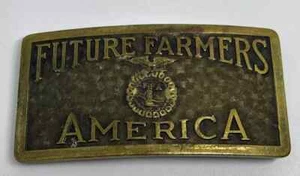Hermosa hebilla de cinturón de latón Future Farmers of America $28.00 - Imagen 1 de 2