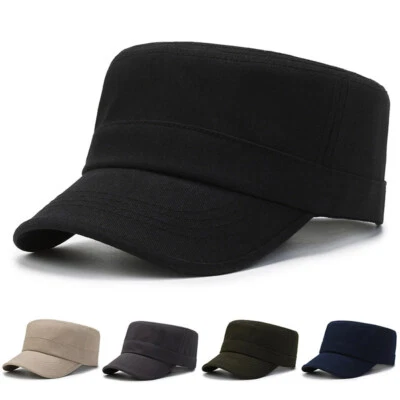 Casquette Ajustable Unie Pour Cadet Militaire De L'armée Casquette / - Photo 1/4