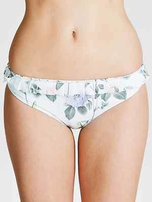 TED BAKER ALSON DISTINGUE ROSA BIKINI VOLANTES NATACIÓN BIKIN PANTALONES AZUL COMO NUEVO 4 $65 Foto 1 de 3