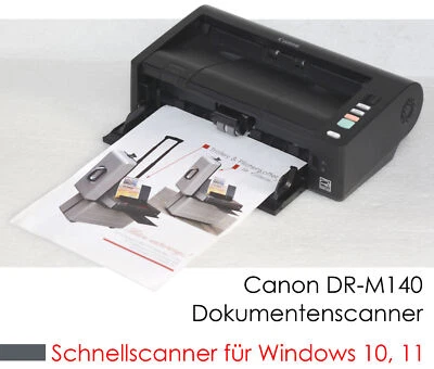 Canon Dr-M140 40S/M Fast Document Scanner Duplex Black A6 A5 A4 Win 10 11 - Image 1 of 4