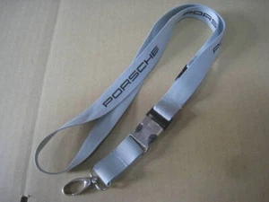 Porsche Neck Strap Novelty New Light Gray - Picture 1 of 4