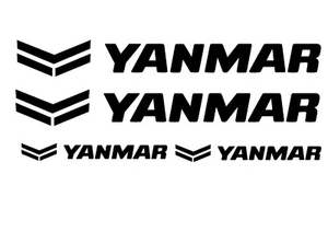 Yanmar Machine 4x Aufkleber Yanmar Baumachine Sticker . - Afbeelding 1 van 2