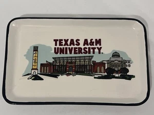 Plato bandeja baratija cerámica Glory Haus Kalyn Dunks TEXAS A&M Aggies NCAA 👍 - Imagen 1 de 8