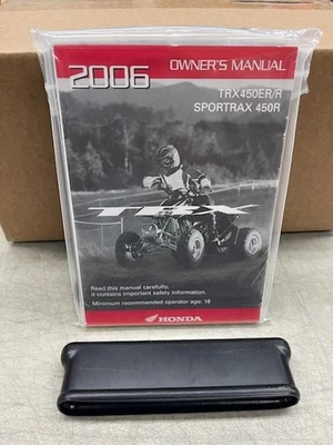 HONDA TRX450ER/R SPORTRAX 450R 2006 FABRICANTE ORIGINAL MANUAL DEL PROPIETARIO CON ESTUCHE RÍGIDO Foto 1 de 4