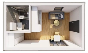 20,3qm Bungalow Tiny House Modul Haus Mini Haus Fertighaus Haus Mobilheim Chalet - Bild 1 von 8