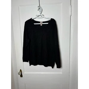 Suéter Minimalista Chico's Negro Ligero Fluido Calce Suelto Para Mujer Mediano - Imagen 1 de 8