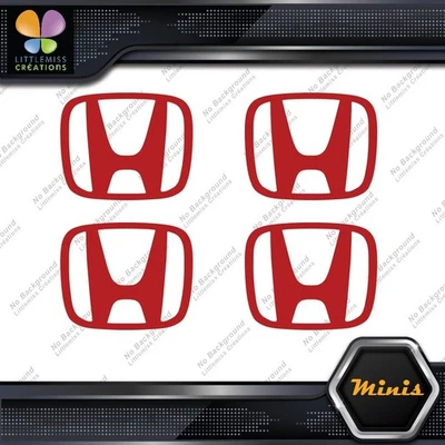 Compatible Honda  H Emblem Logo JDM Pack of 4 MINI SIZE Decals Stickers Vinyl Foto 1 de 4