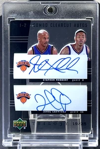 ( /25 ) Marbury Crawford 2004-05 UD Trilogy One Two Combo Clearcut Dual Auto SSP - Picture 1 of 2