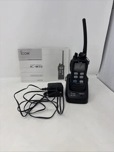 ICOM VHF Marine Transceiver IC-M72, Charger & AC Adapter - Tested & Working!  - Picture 1 of 5